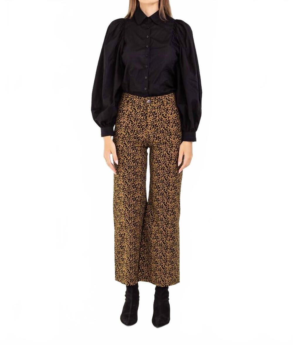 NEW BEL KAZAN kaya wide leg pant in gold juno